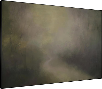 SIGNWIN 60"x72" Extra Large Framed Wall Art Muted Forest Path Soft Misty Woodland Scene Illustration for Home Living Room Bedroom Decor (Frame Assembly Required)