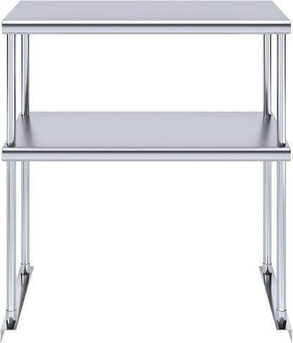AmGood Double OverShelf Stainless Steel NSF - Many (30" Long x 14" Deep)