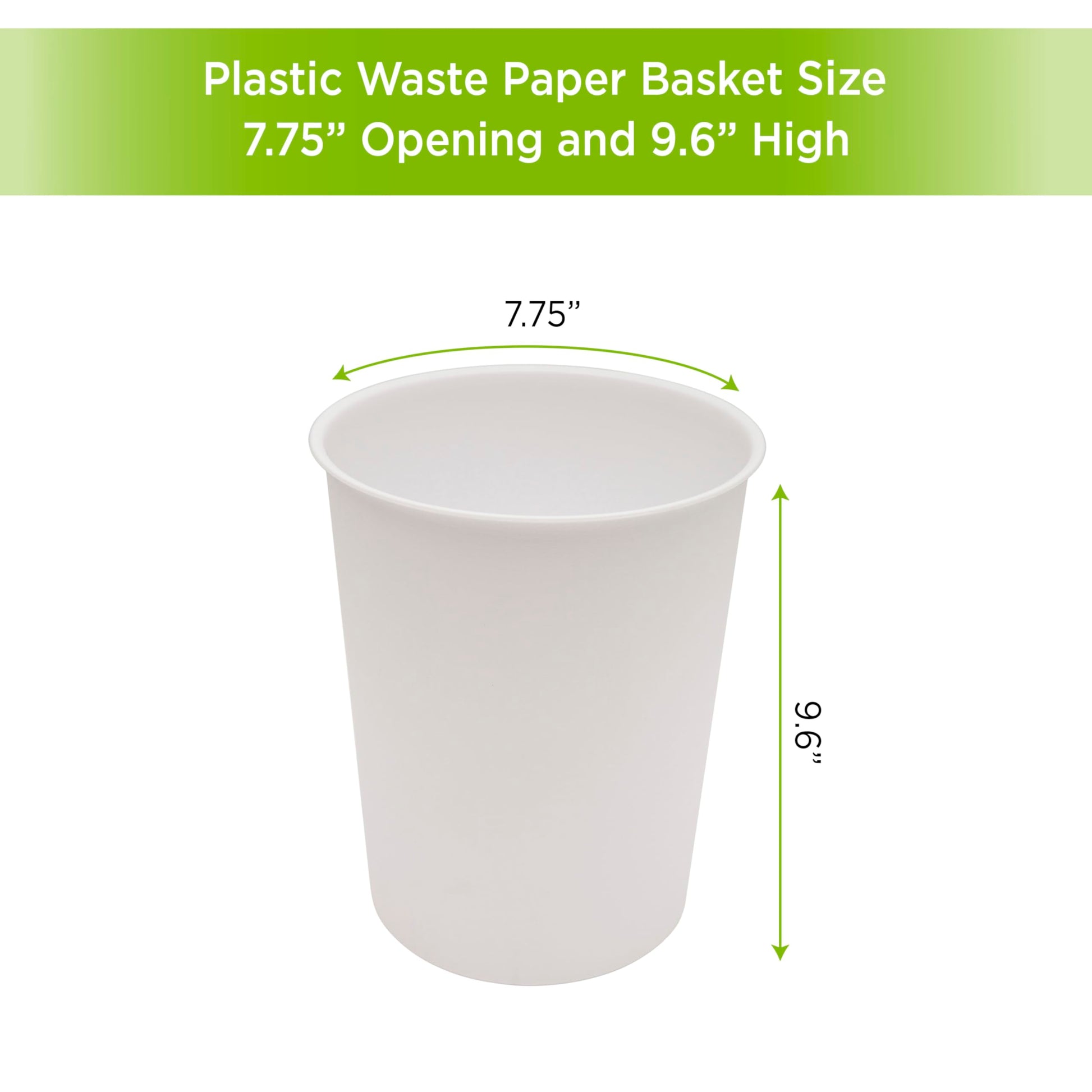Kenney KN83000 Storage Made Simple 1.53 Gallon (5.7 Liter) Small Open Top Rust-Proof Plastic Waste