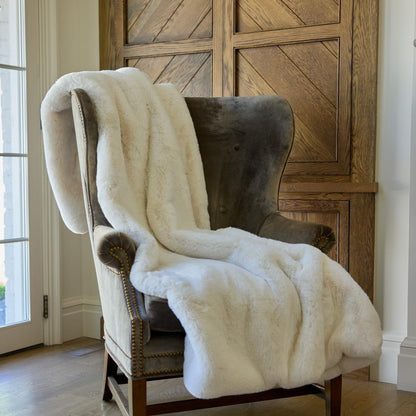 Nuzzie Snuggle Luxe Premium Soft Eco-Conscious Cozy Throw Blanket for Perfect Comfort - Vanilla (90"x108")