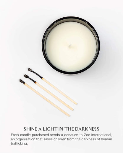 Benevolence LA Oud Wood Scented Candle | Soy Candles, Black Candle for Home | Gifts for Women and Men | Home Fragrance | Aromatherapy | 8oz, 45 Hour Burn