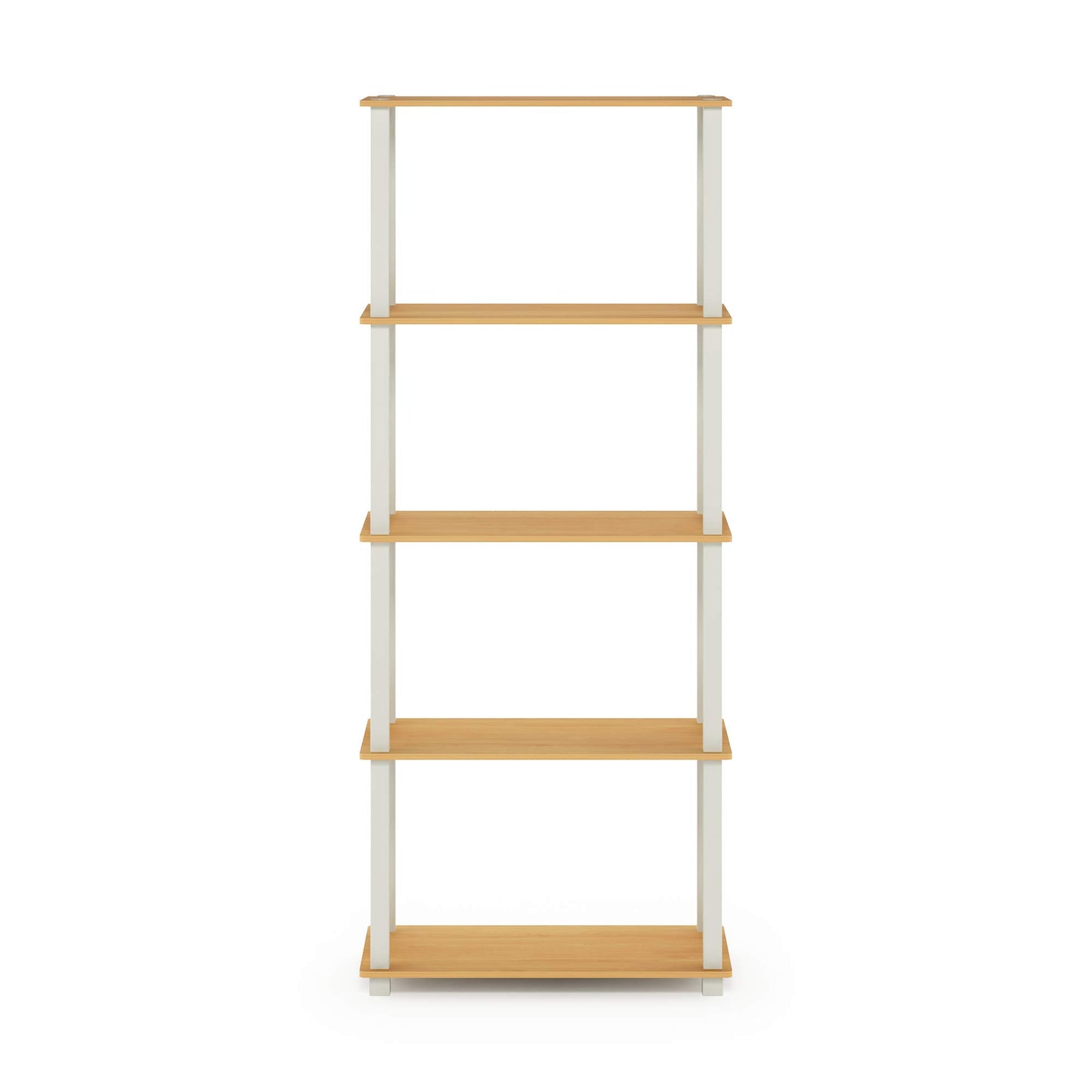 Furinno Turn-N-Tube 5-Tier Multipurpose Shelf / Display Rack / Storage Shelf / Bookshelf, Square