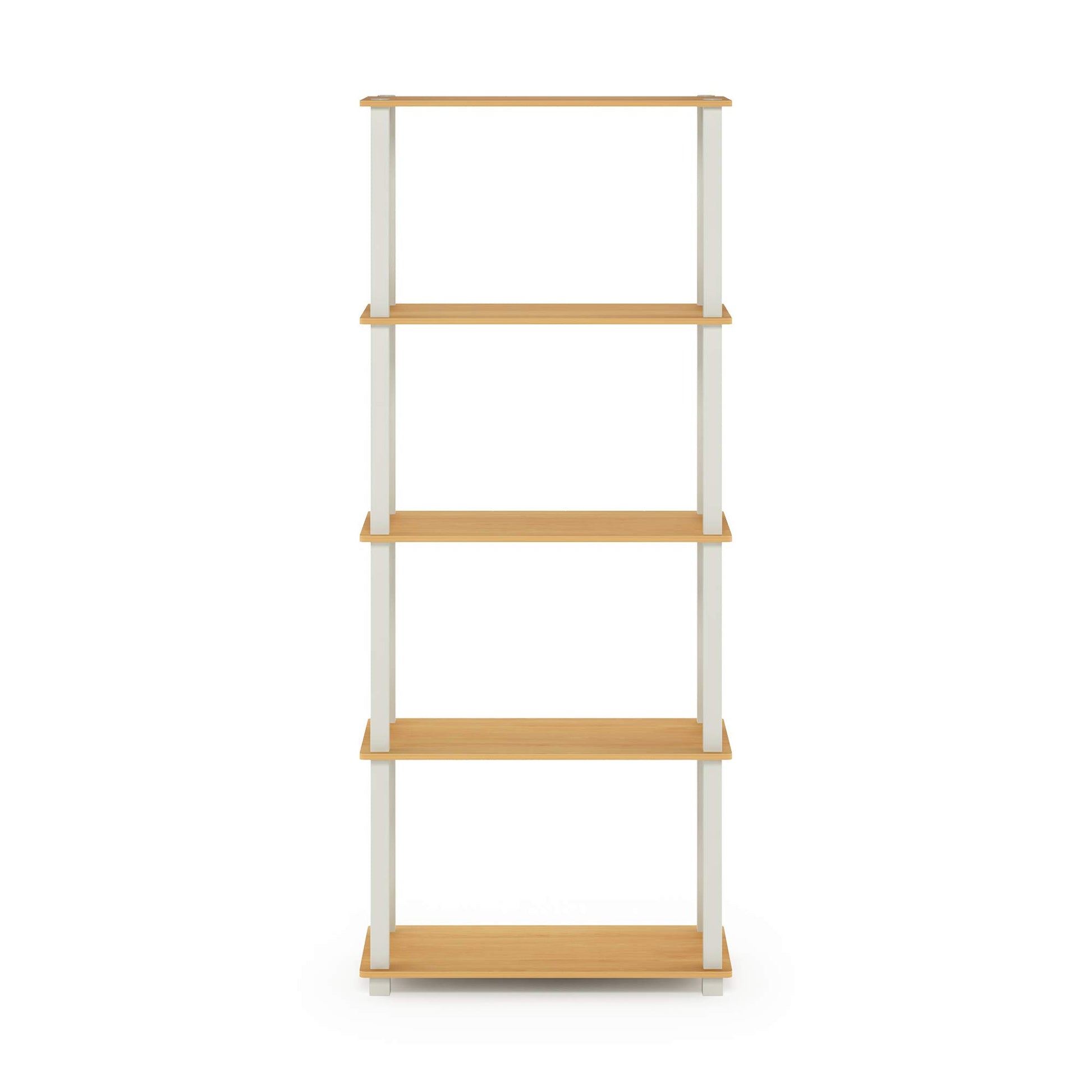 Furinno Turn-N-Tube 5-Tier Multipurpose Shelf / Display Rack / Storage Shelf / Bookshelf, Square