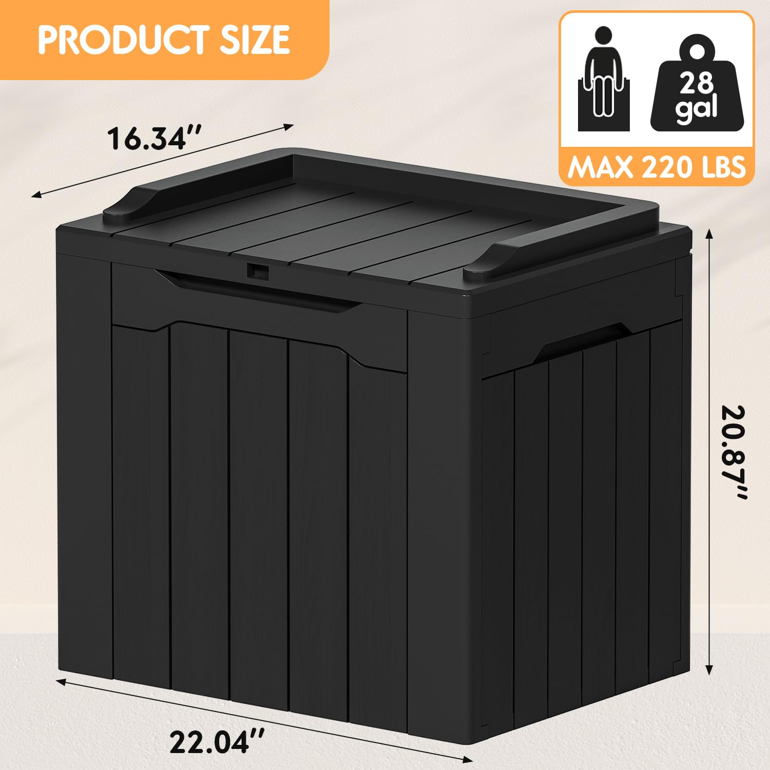 YESHOMY 30 Gal Plastic Storage Bins with Lid Stackable Box Organizers for Living Room, Office