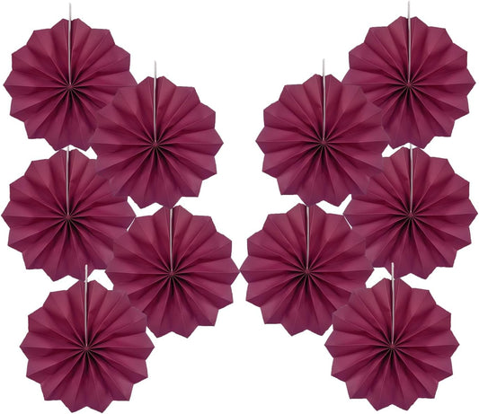 Red Party Decorations,Paper Decorations for Party,Girls Party Decorations Party Paper Fans Bulk