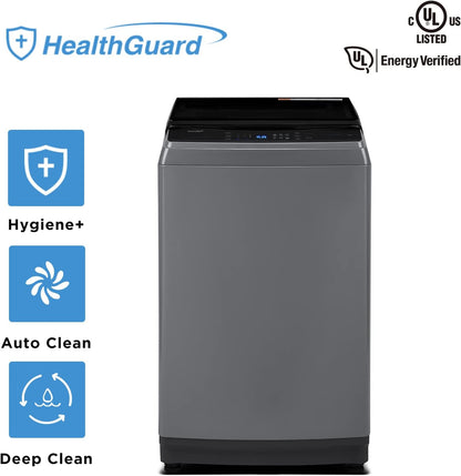 COMFEE??Washing Machine 2.4 Cu.ft LED Portable Washing Machine and Washer Lavadora Portátil Compact Laundry, 8 Models, Environmentally Friendly, Child Lock for RV, Dorm, Apartment Magnetic Gray