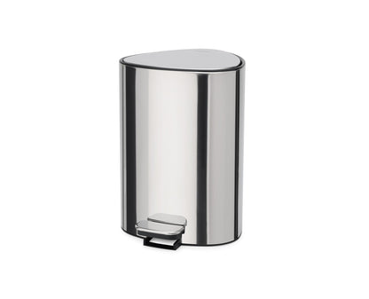Joseph Joseph EasyStore Luxe Stainless Steel 5 Liter Pedal/1.3 Gallon Trash Can with Bin Liner