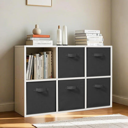 STORAGEIDEAS 11 Inch Fabric Storage Cubes, Sturdy Foldable Storage Bins, Heavy Duty Cube Organizer