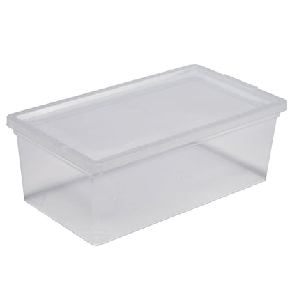 Simplify Storage Bins with Lids | Dimensions: 13.23"x 7.5"x 4.5" |6 Pack| Stackable | Nestable Bins