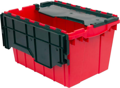 Akro-Mils KeepBox 12 Gallon Storage Container, Nesting and Stackable Plastic Storage Box with Lid