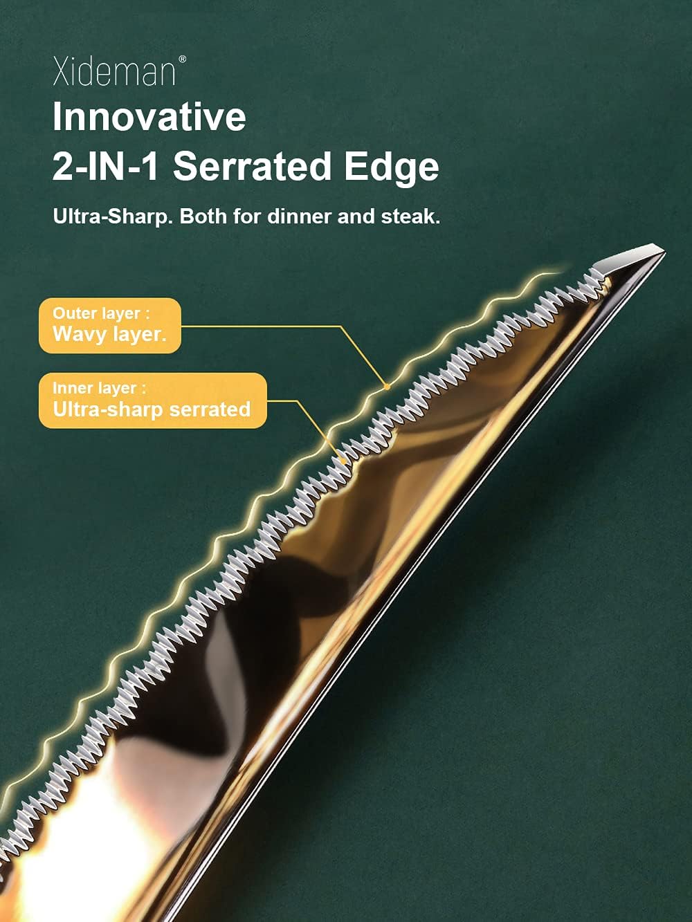 16 Piece Hammered Silver Gold Silverware Set, Modern Golden 18/10 Stainless Steel Flatware Set, Kitchen Utensil Set Service for 4, Tableware Cutlery Set, Knives Forks Spoons Set