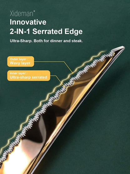 16 Piece Hammered Silver Gold Silverware Set, Modern Golden 18/10 Stainless Steel Flatware Set, Kitchen Utensil Set Service for 4, Tableware Cutlery Set, Knives Forks Spoons Set