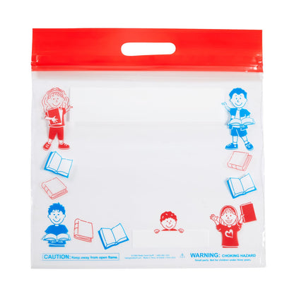 Really Good Stuff Press and Seal Storage Bags, Set of 12, 15" L x 14.5" W | Extra Large Thick