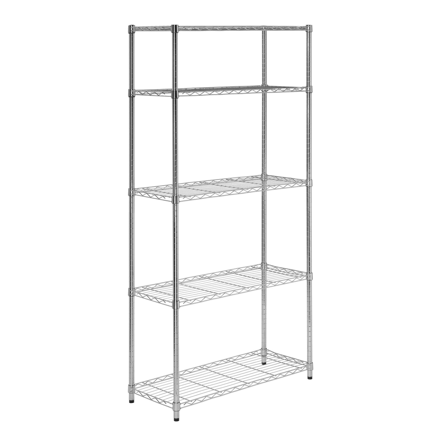 Honey-Can-Do 5-Tier Heavy Duty Adjustable Shelving Unit, 200-lb Per Shelf NSF Certified Metal