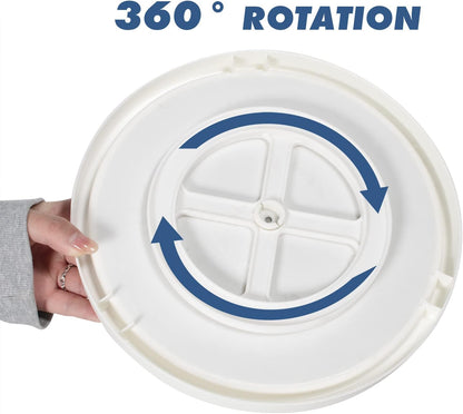 Lazy Susan Organizer, 2 Tier Non Skid Spice Rack Turntable,360 Degree Rotating Seasoning Organizer, 10-Inch Spinning Organizer for Pantry Cabinet, Kitchen, Countertop, Vanity Display Stand