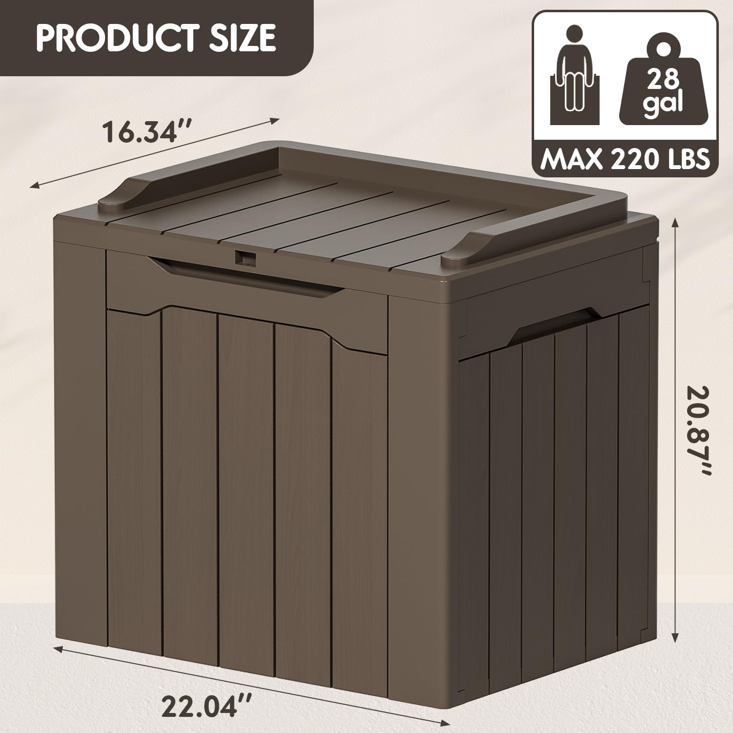 YESHOMY 30 Gal Plastic Storage Bins with Lid Stackable Box Organizers for Living Room, Office