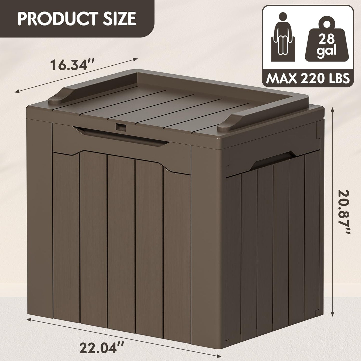 YESHOMY 30 Gal Plastic Storage Bins with Lid Stackable Box Organizers for Living Room, Office