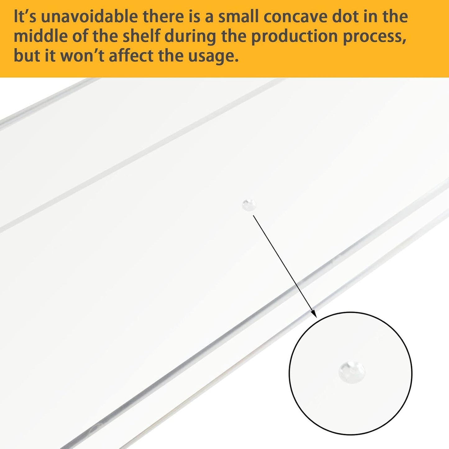 Weiai Clear Acrylic Shelf 15" Invisible Floating Wall Ledge Bookshelf, Kids Book Display Shelves Wall Mounted (15 Inch 4Pack)