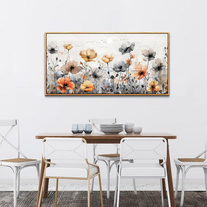 ZUITINGHUA Wood Framed Canvas Wall Art For Living Room Large Wall Decor For Office Bedroom Decorations Flowers Landscape Pictures Farmhouse Paintings Artwork Aesthetic Mural Home Decor 30x60 In
