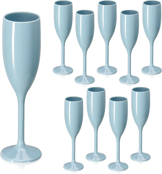 XUWAIDSGN Acrylic Champagne Flutes Toasting Glasses Unbreakable Mimosa Bar Reusable Wine Glasses