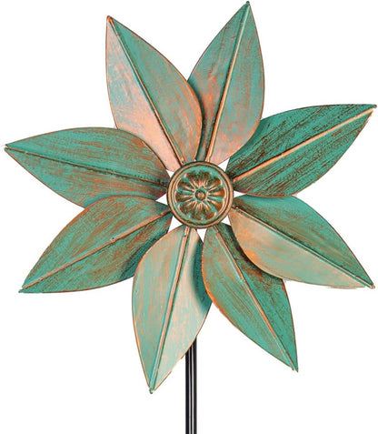 DREAMYSOUL Pinwheels for Yard and Garden, 38 Inches Metal Kinetic Wind Spinner for Outdoor Garden Patio Yard Decor