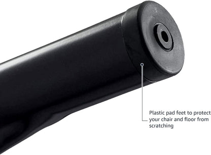 Amazon Basics Metal Dining Chairs, Matte Black, 1 Count (Pack of 4)