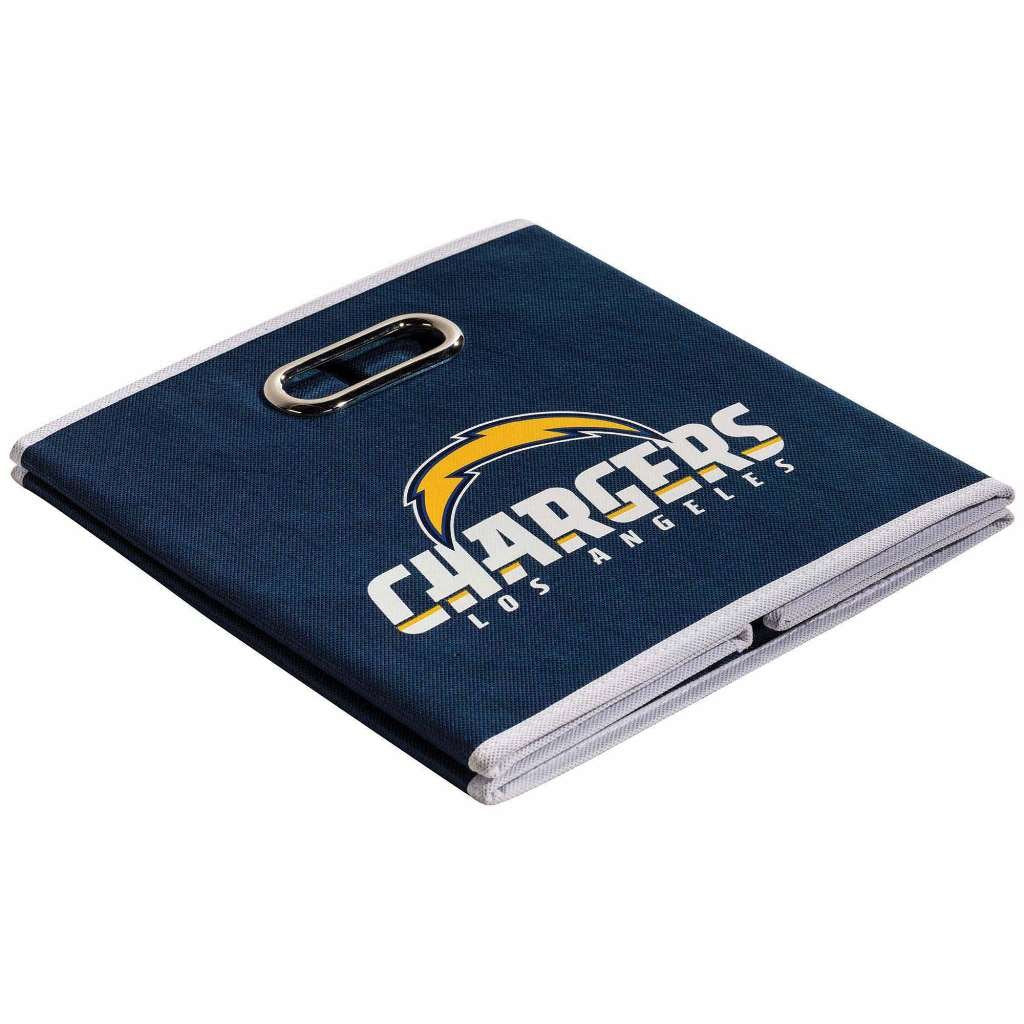 Franklin Sports NFL L.A. Chargers Collapsible Storage Bin