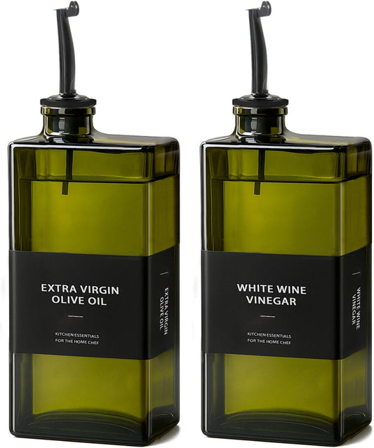 Olive Oil Dispenser Bottle for Kitchen- 16.9oz Oil Bottles UV Protection, Oil and Vinegar Dispenser