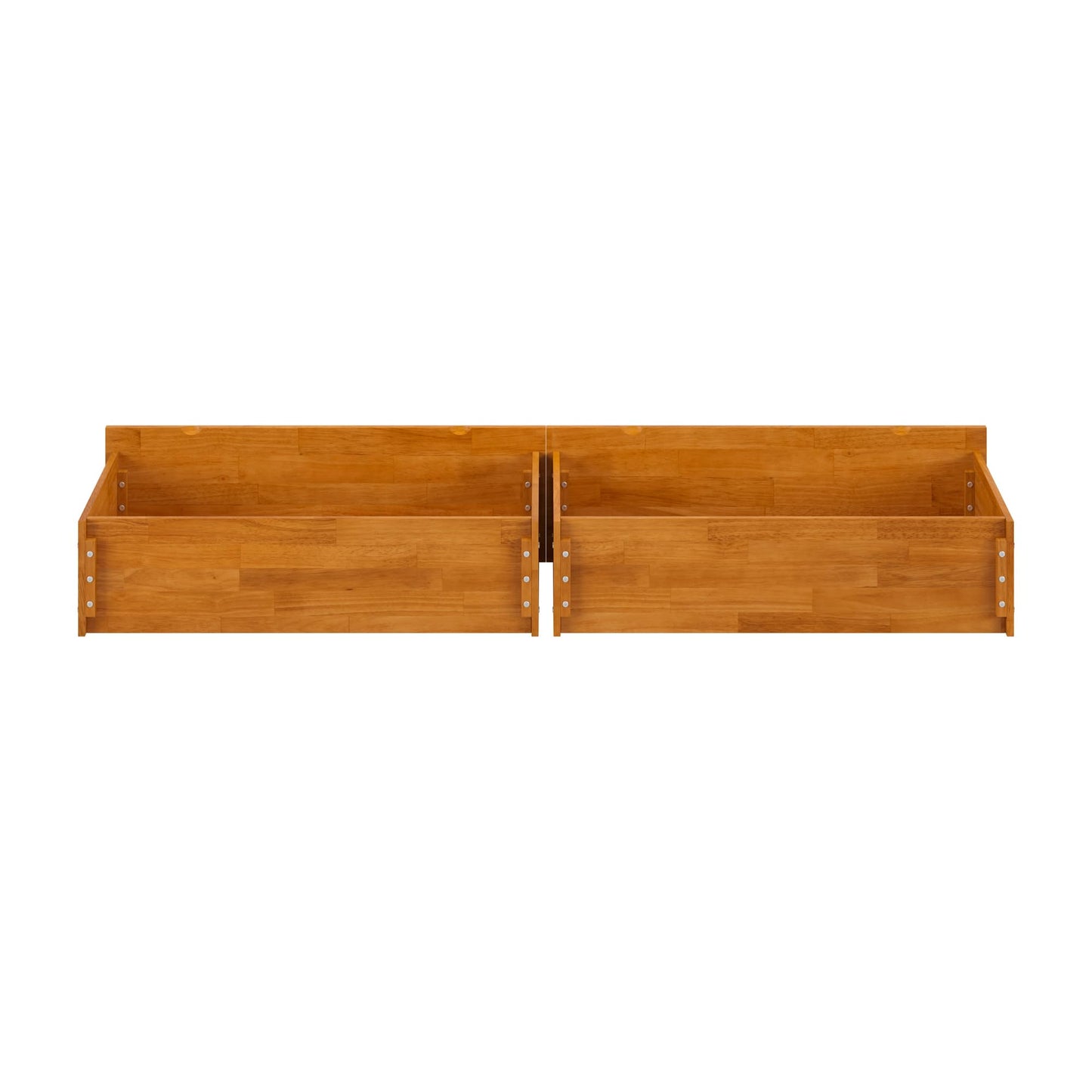 AFI Twin/Full Under Bed Storage Drawers (Set of 2), Light Toffee