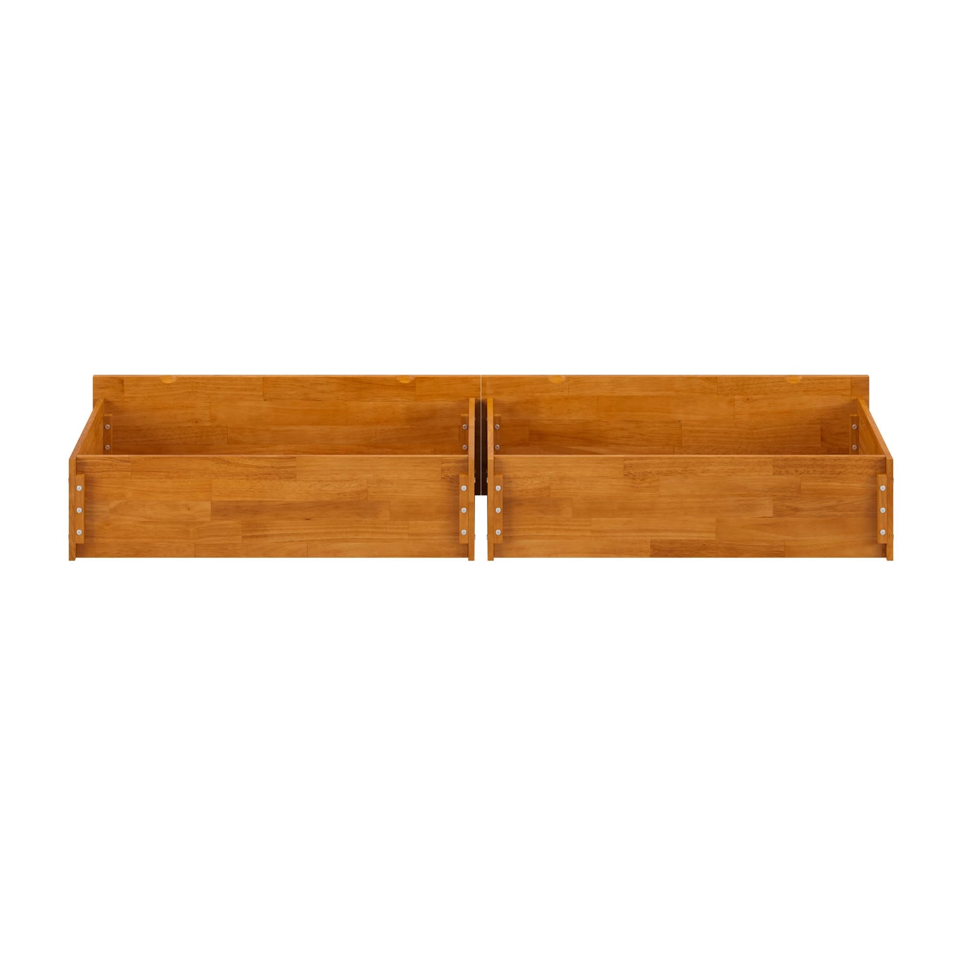 AFI Twin/Full Under Bed Storage Drawers (Set of 2), Light Toffee