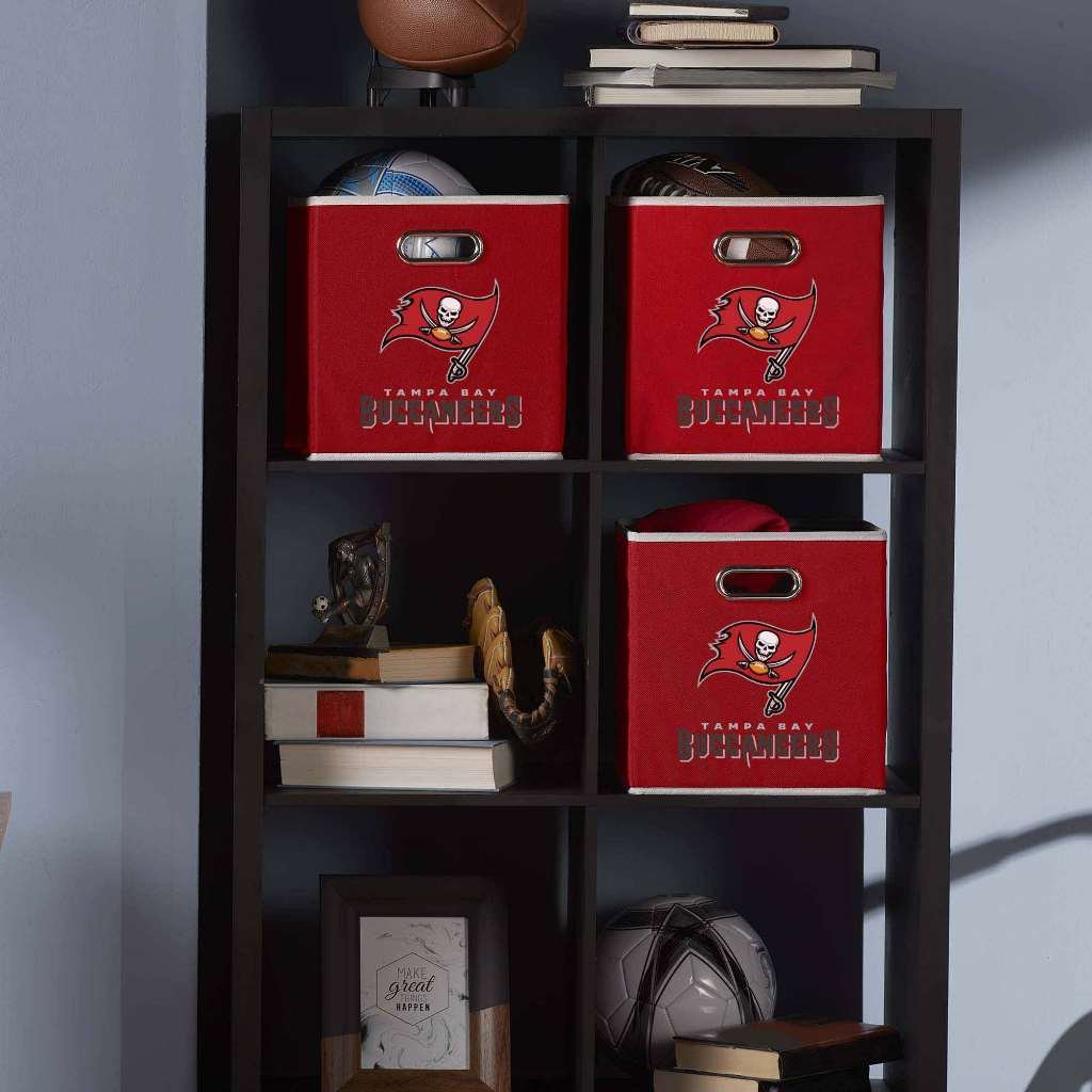 Franklin Sports NFL Tampa Bay Buccaneers Collapsible Storage Bin