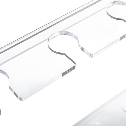 Tosnail 2-Tier Champagne Flute Glass Holder Stand, 10 Slots Champagne Flute Tabletop Stemware Hanging Display Rack for Party, Fits Up to 9 Inch Glasses