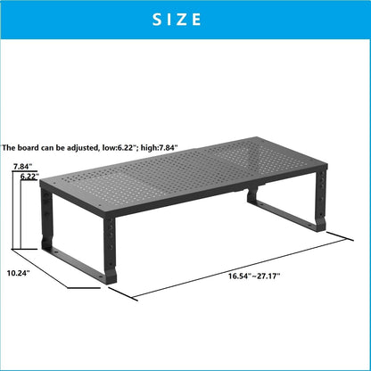 Expandable,Adjustable & Stackable Spice Rack, Cabinet Kitchen Countertop Shelf Organizer,Metal Pantry Storage Shelves - Space-Saving Storage Solution(1Pack/Black/Large)