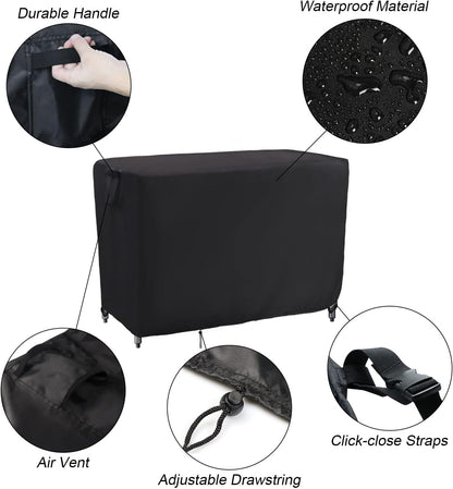 Kingling Outdoor Table Cover 42 Inch, Waterproof Prep Table Covers Bar Table Protection Cover for Patio Table/Furniture - 42''L x 22''W x 35''H