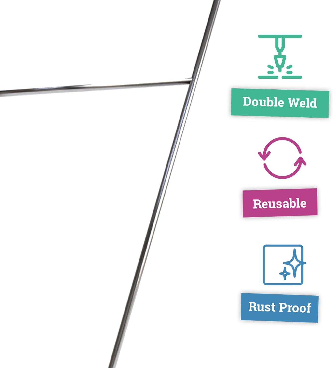 100 Pack 10"x24" H-Frame Yard Sign Stakes – Heavy Duty 9-Gauge Galvanized Steel Stakes for Corrugated Plastic Signs, Ideal for Election Campaigns, and Outdoor Advertising - Easy Installation