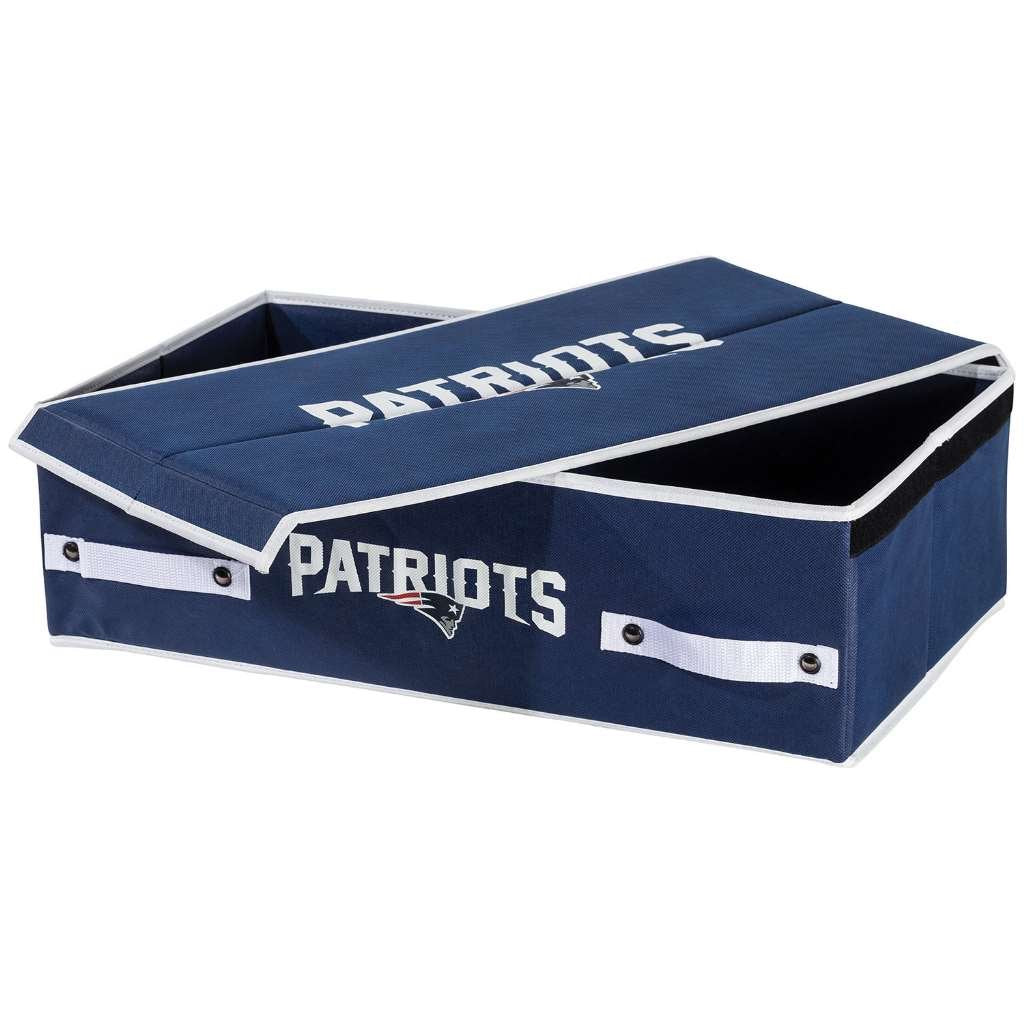 Franklin Sports NFL New England Patriots Under The Bed Storage Bins - Large