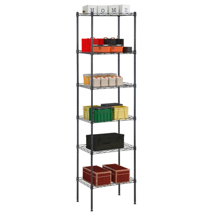 BestOffice Adjustable NSF-Certified Metal Shelf Wire Shelving Unit Storage for Small Places
