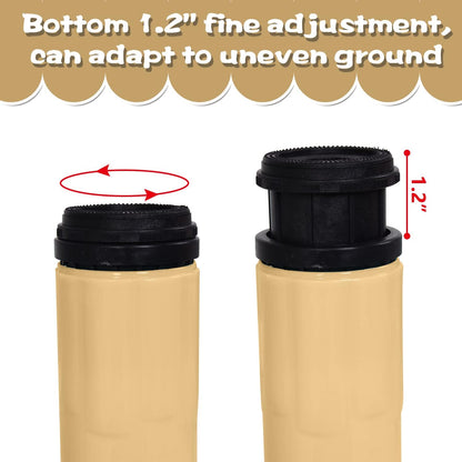 Children's Table and Chair Set Suitable for Boys and Girls Age 2-12 Height Adjustable Table top Can be Painted with 6 Seats Suitable for Family Learning Daily use (Wood Color)