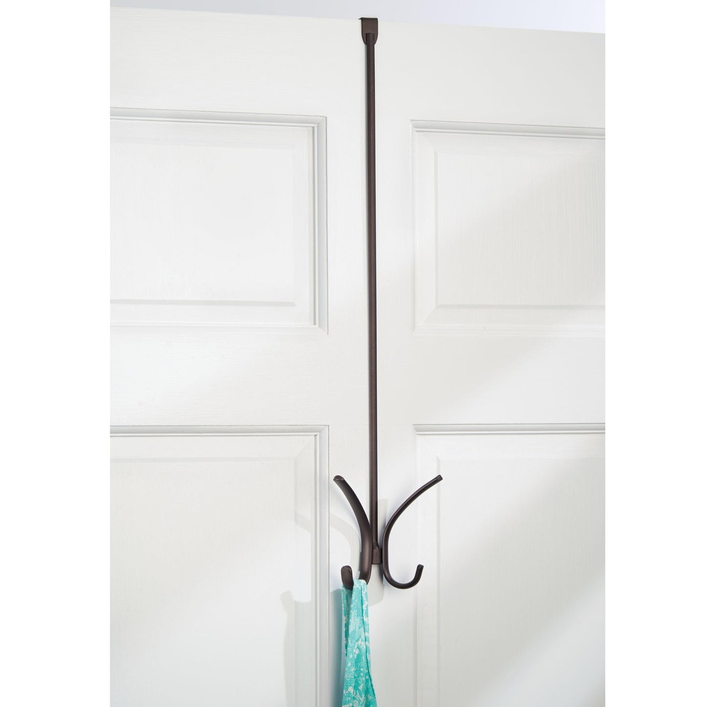 iDesign Axis Easy Reach Quad Hook, Bronze, 24"