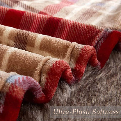 MERRYLIFE Throw Blanket Plaid| Ultra-Plush Soft Colorful | Decorative Couch Travel Love Urban Throw Blanket(40" 50", Love Urban)