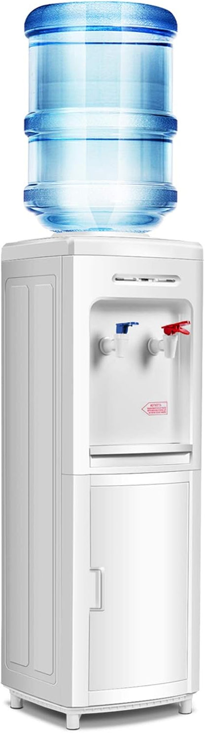 SAFEPLUS Top Loading Water Cooler Dispenser, Hot & Cold Freestanding Water Cooler Holds 5 Gallon Bottles Perfect for Home Office School UL & Energy-Saving Approved