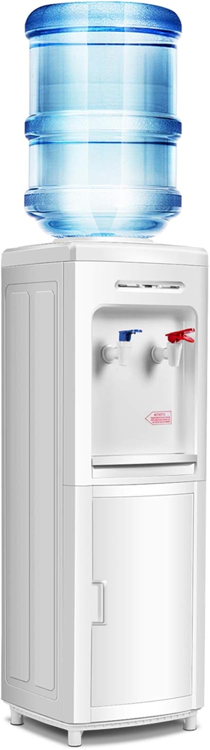 SAFEPLUS Top Loading Water Cooler Dispenser, Hot & Cold Freestanding Water Cooler Holds 5 Gallon