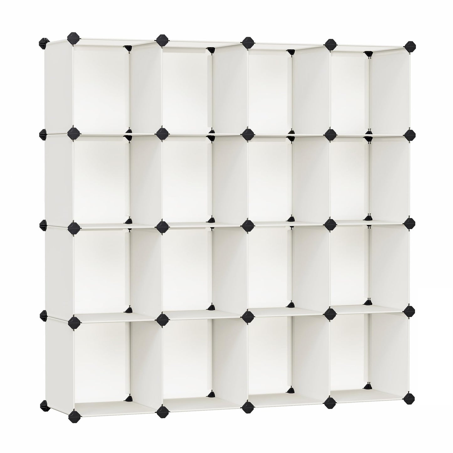 SONGMICS Cube Storage Organizer, Set of 16 Plastic Cubes, Book Shelf, Closet Organizers and