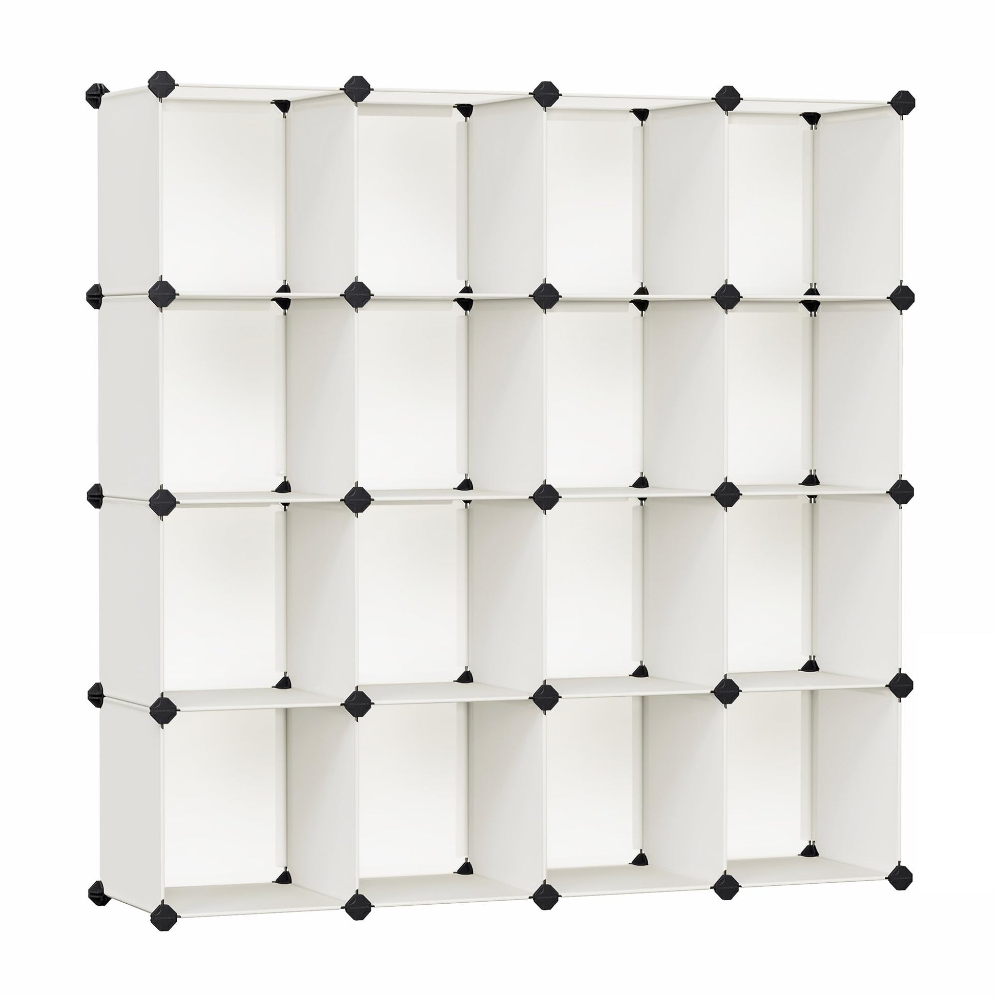 SONGMICS Cube Storage Organizer, Set of 16 Plastic Cubes, Book Shelf, Closet Organizers and