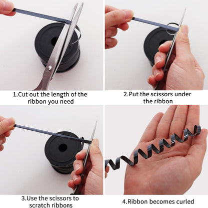 BEISHIDA 3 Pack 100 Yards Black Purlple Orange Curling Ribbon Balloon String Gift Wrapping Ribbon for Halloween & Birthday Parties, DIY Craft Holiday Decorations