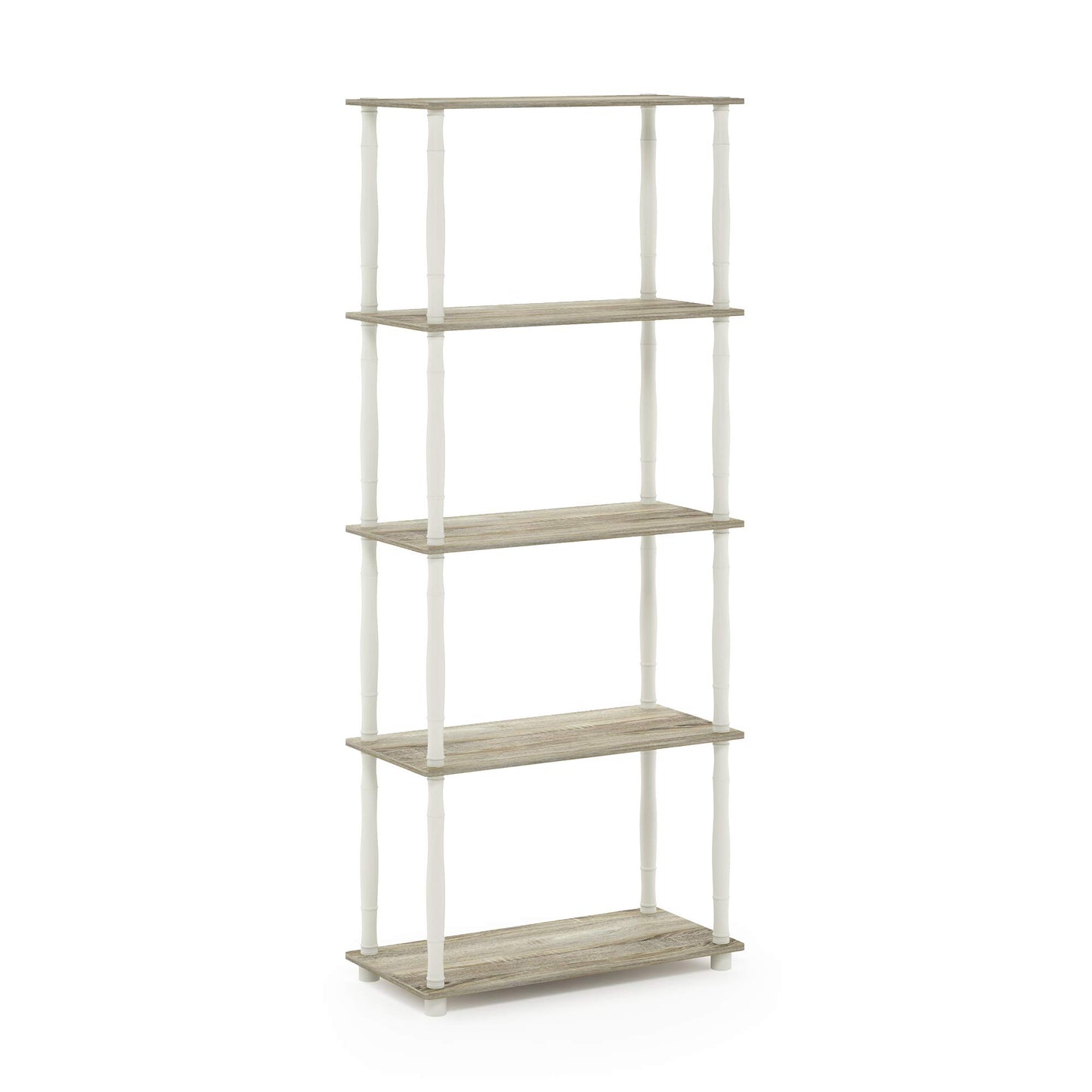 Furinno Turn-N-Tube 5-Tier Multipurpose Shelf / Display Rack / Storage Shelf / Bookshelf, Classic