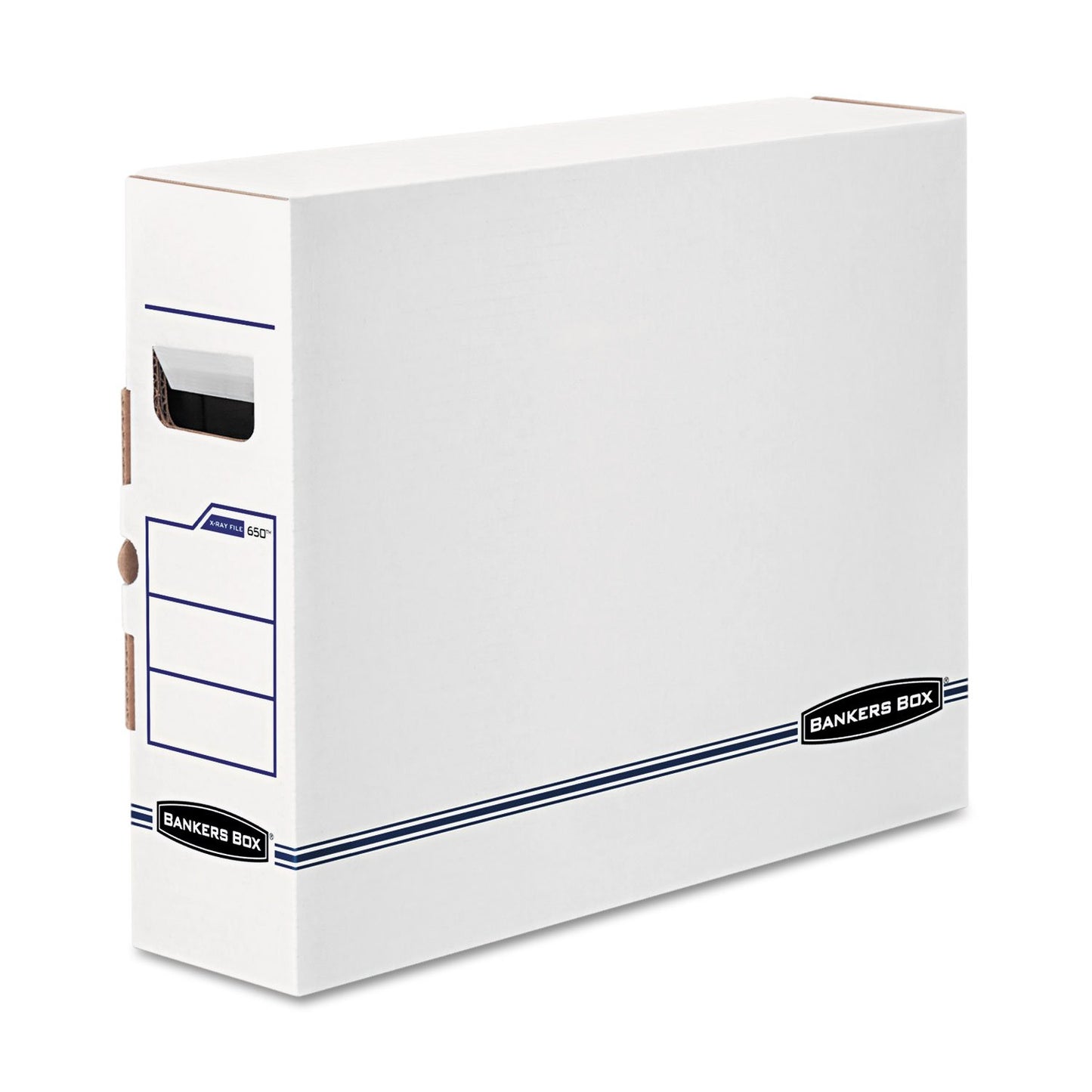 Bankers Box 12-Pack X-Ray File Storage Boxes, Secure Tab-Lock Closure