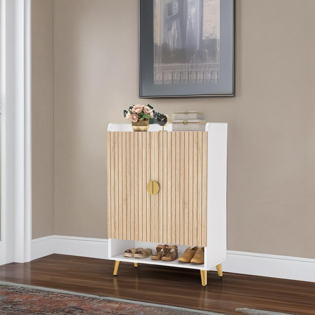 Tribesigns Shoe Cabinet with Doors, 6-Tier Shoe Storage for Entryway