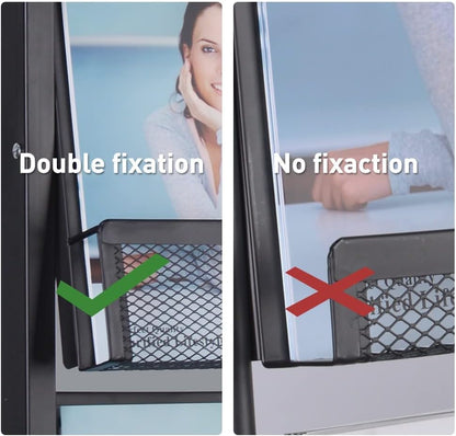 Floor Magazine Rack brochure Display Stand for Offices and Public Reception Area，Literature Rack with 4 Universal Wheels (70"×27×13.8")