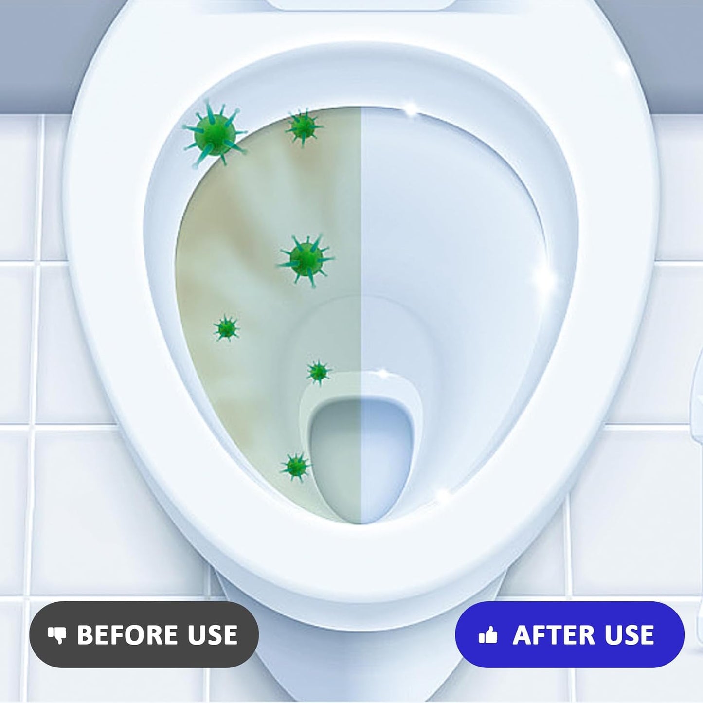 coldchill Toilet Bowl Cleaners 20 PACK, Long-Lasting Toilet Bowl Cleaner Tablets with Sustained-Release Technology Against Tough Stains, Automatic Toilet Cleaner for Deodorizing & Descaling